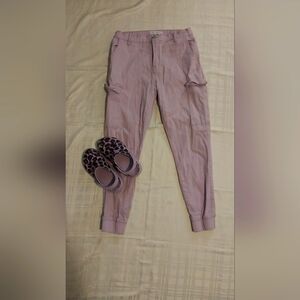 Almost Famous Pants with child Leopard Crocs